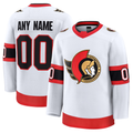 Kiarac Custom O.Senators White Away Premium Jerseys