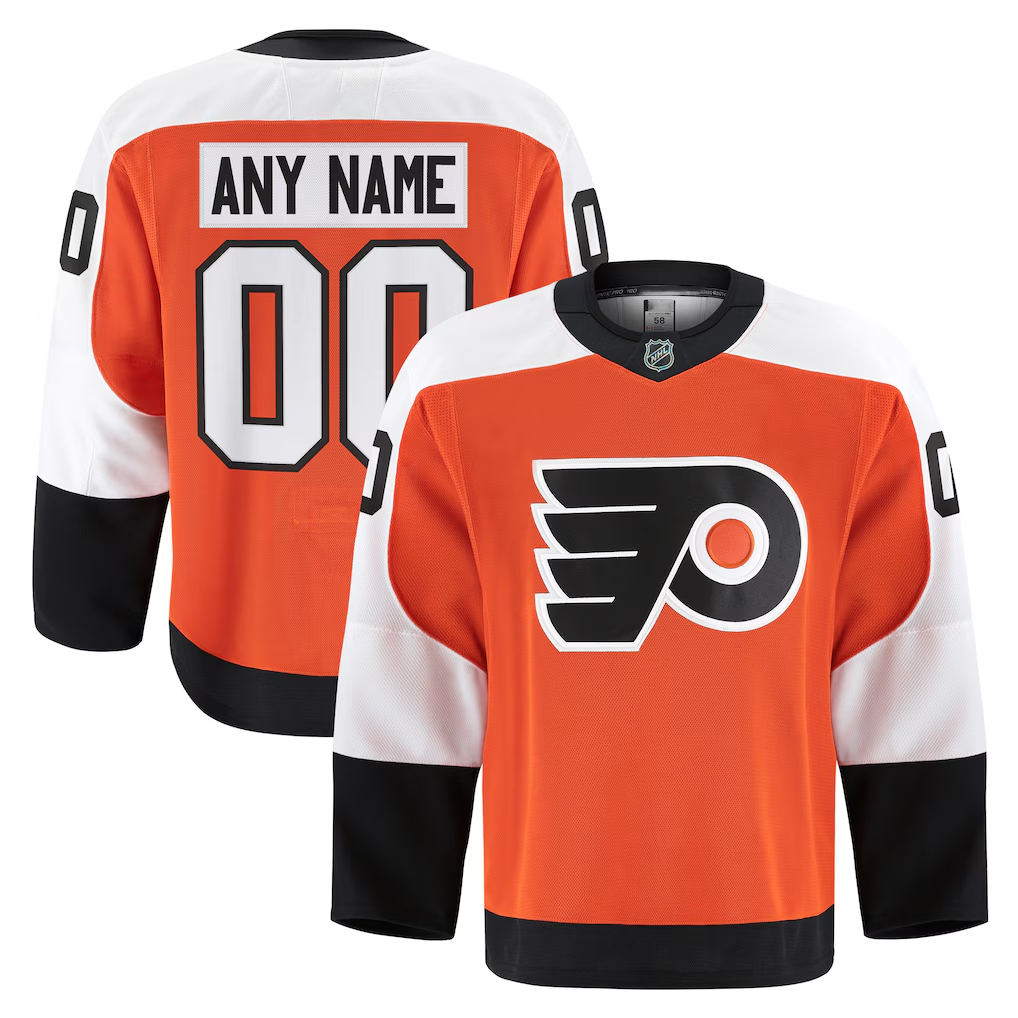 Kiarac Custom P.Flyers Orange Home Authentic Pro Jerseys