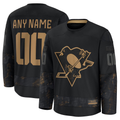 Kiarac Custom P.Penguins Black 2024 Military Appreciation Jerseys