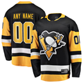 Kiarac Custom P.Penguins Black Home Breakaway Jerseys