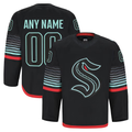 Kiarac Custom S.Kraken Black Alternate Authentic Pro Jerseys
