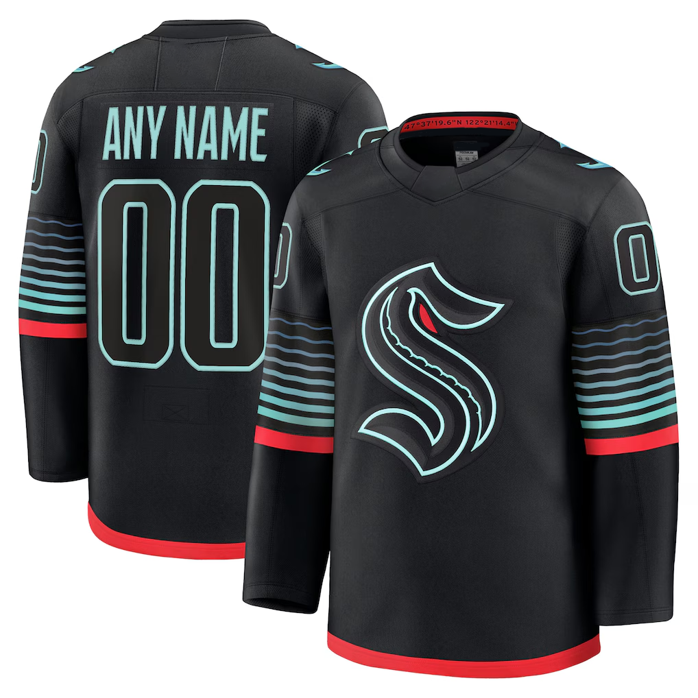 Kiarac Custom S.Kraken Black Alternate Premium Jerseys