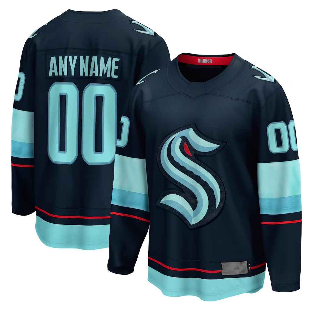 Kiarac Custom S.Kraken Deep Sea Blue Home Breakaway Jerseys