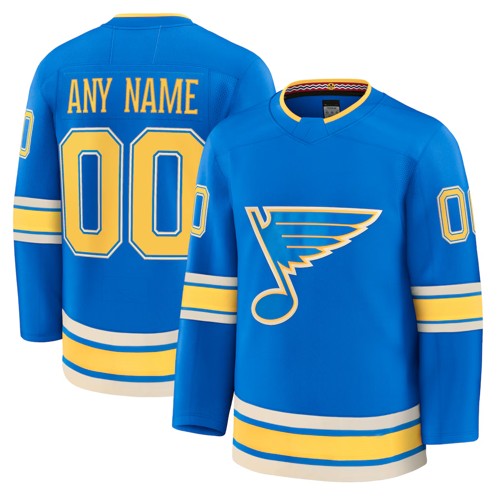 Kiarac Custom SL.Blues Blue Alternate Premium Jerseys