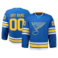 Kiarac Custom SL.Blues Blue Home Authentic Pro Jerseys