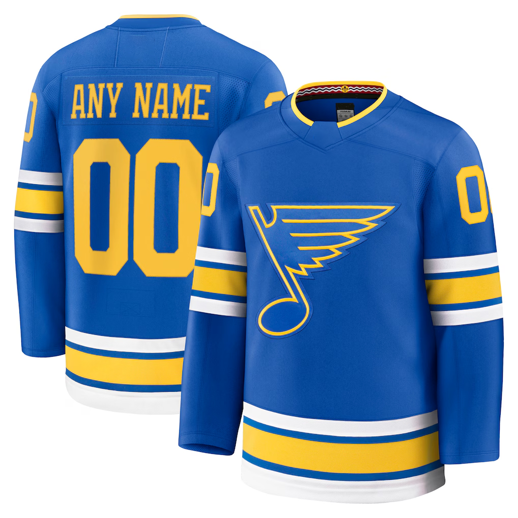 Kiarac Custom SL.Blues Blue Home Premium Jerseys