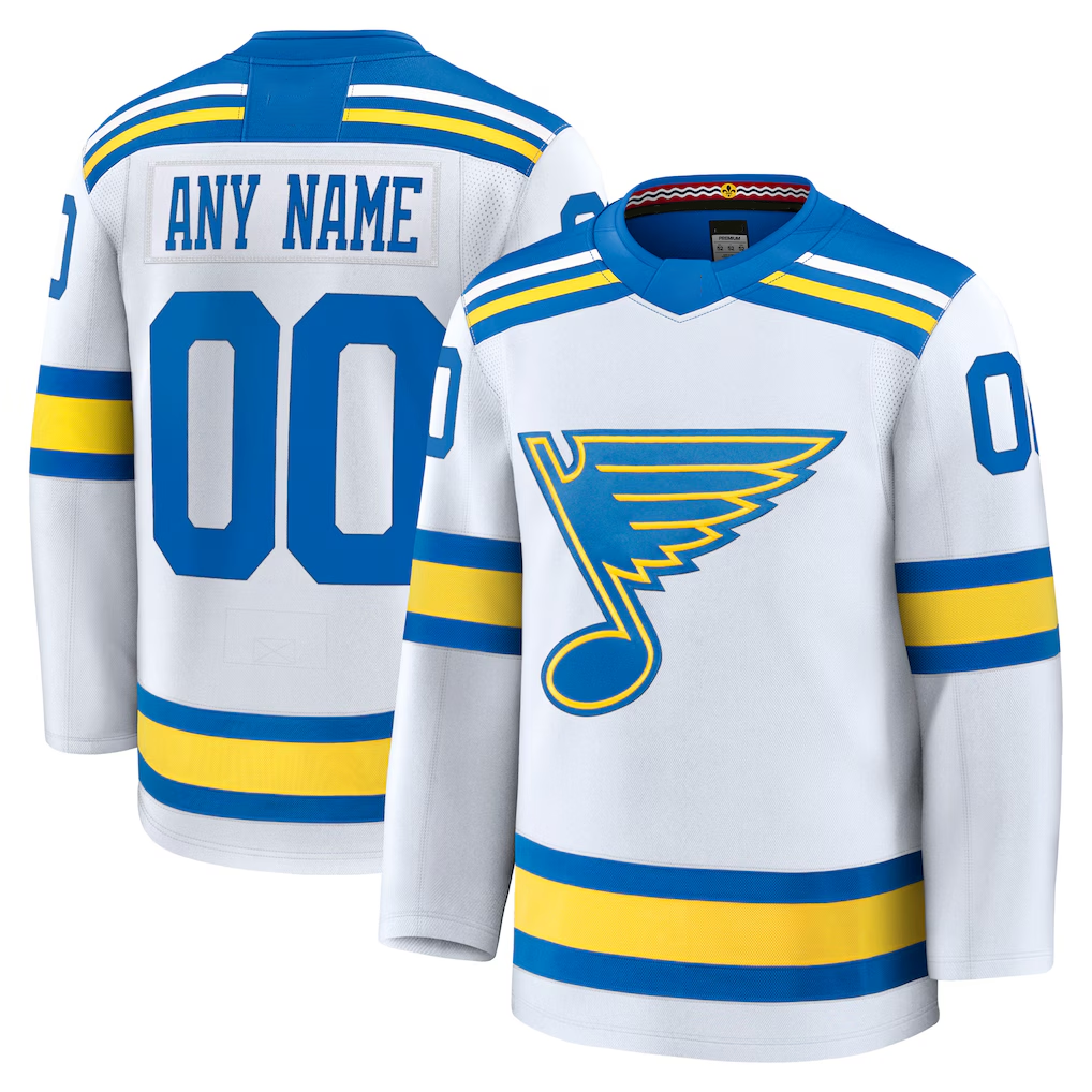 Kiarac Custom SL.Blues White Away Premium Jerseys