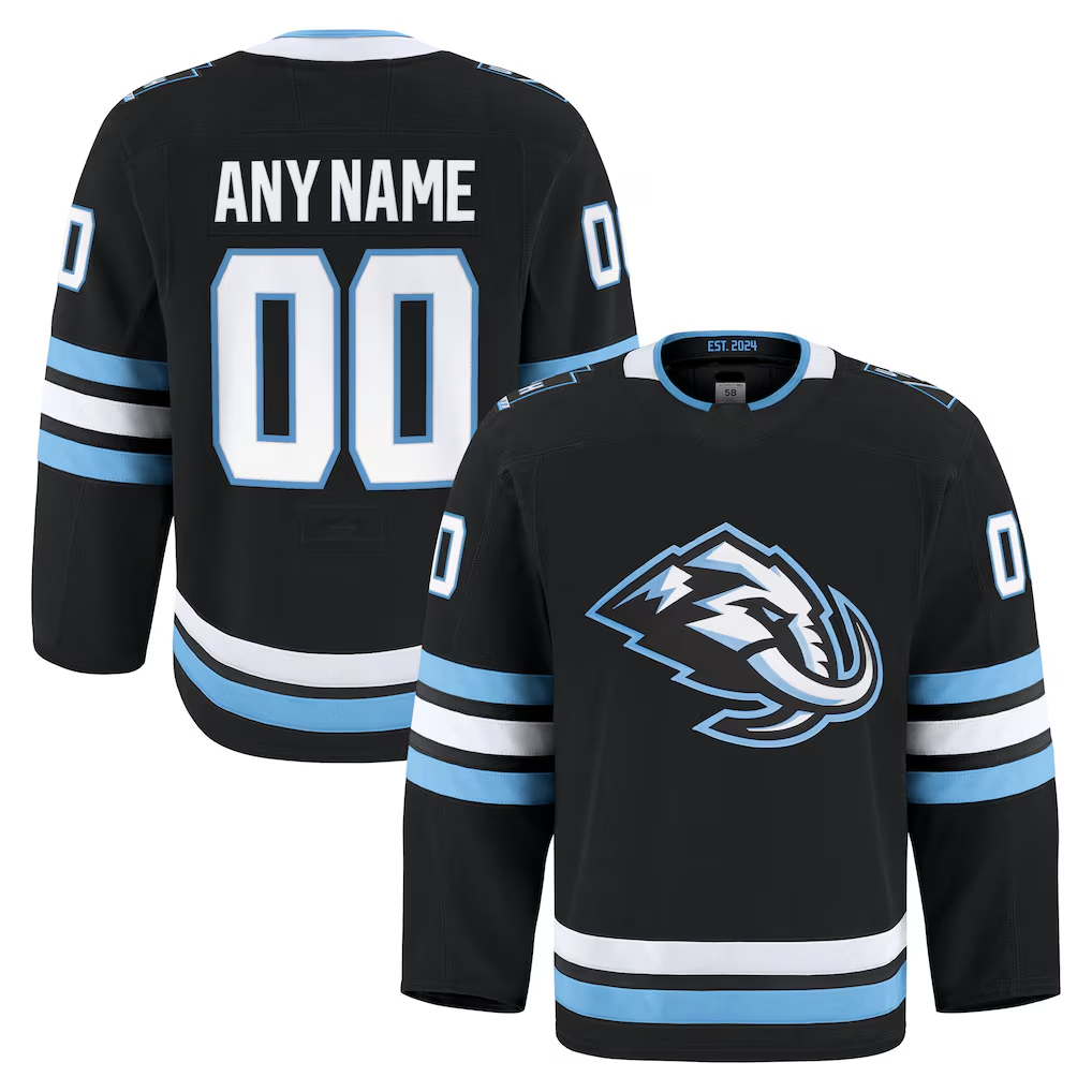 Kiarac Custom U.Mammoth Black Home Authentic Pro Jerseys