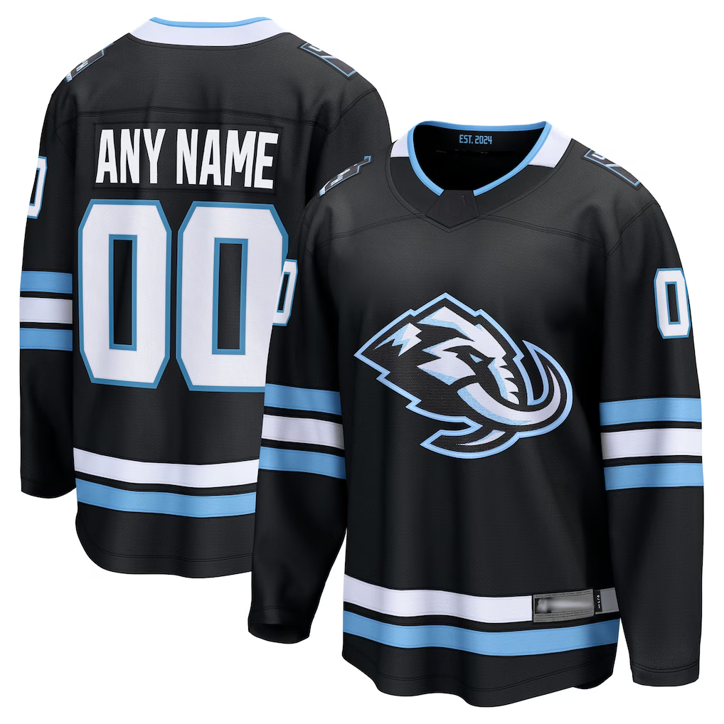 Kiarac Custom U.Mammoth Black Home Breakaway Jerseys