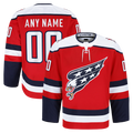 Kiarac Custom W.Capitals Red Alternate Authentic Pro Jerseys