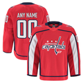 Kiarac Custom W.Capitals Red Home Authentic Pro Jerseys