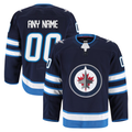 Kiarac Custom W.Jets Navy Home Authentic Pro Jerseys