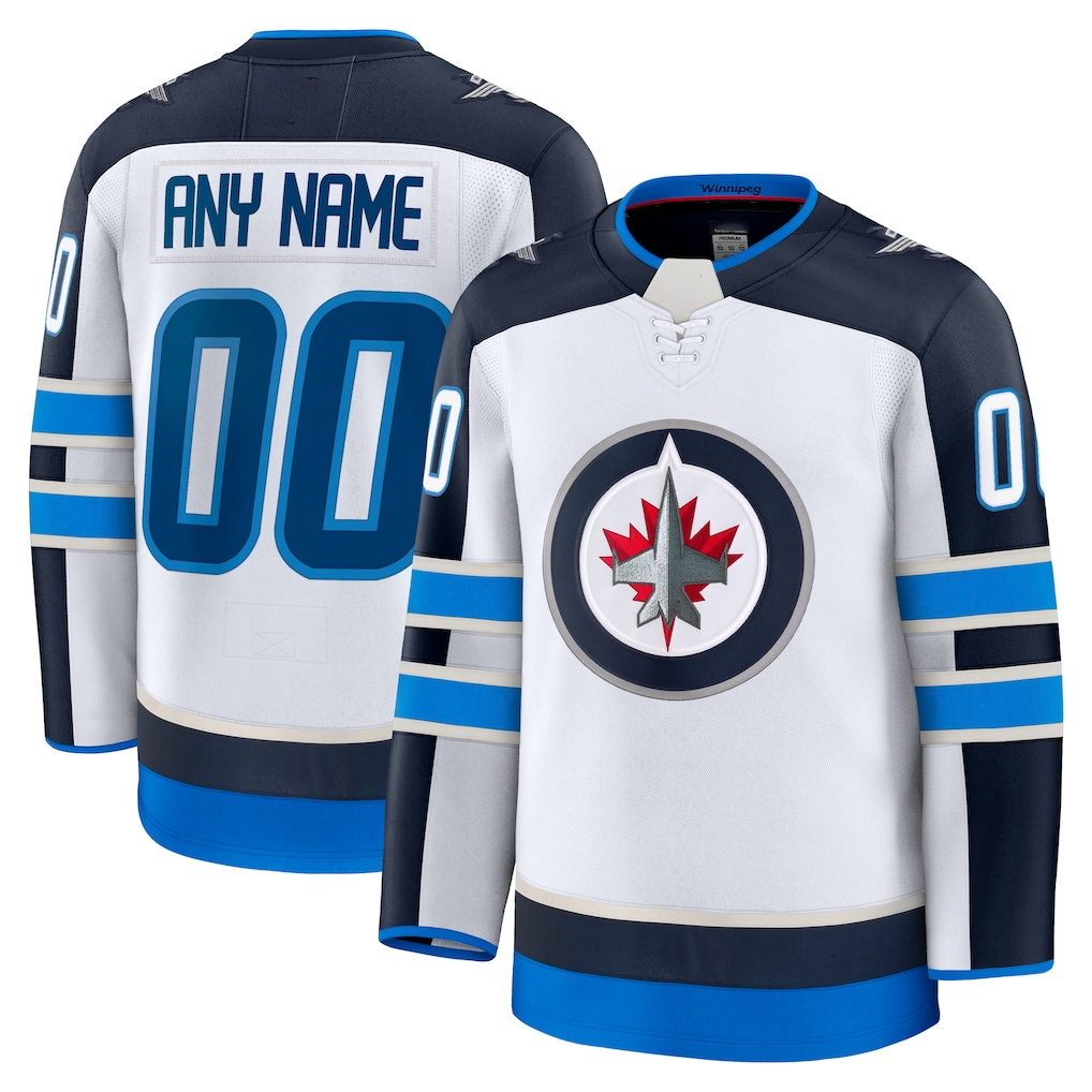 Kiarac Custom W.Jets White Away Premium Jerseys
