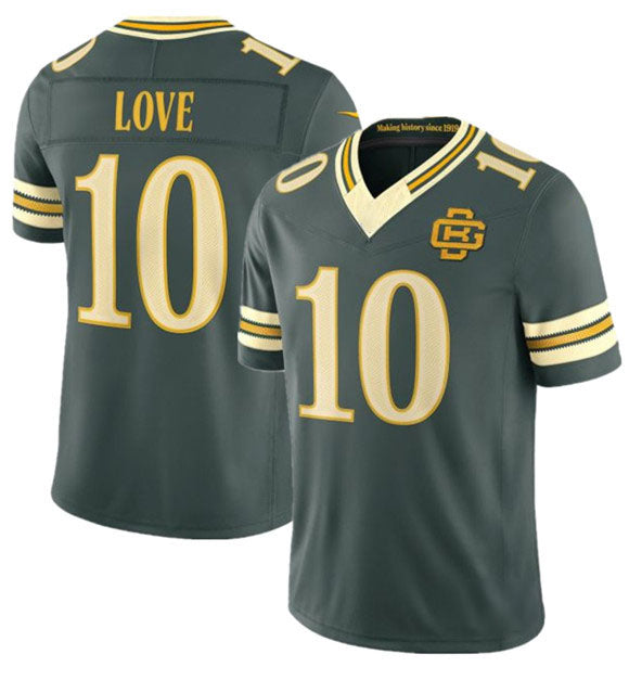 Kiarac GB.Packers #10 Jordan Love Dark Green 2026 F.U.S.E. Rivalries Collection Limited Football Stitched Jersey