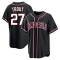 kiarac LA.Angels #27 Mike Trout Player Black Fashion Out Home Game Stitched Jerseys