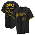 kiarac LA.Dodgers #25 Tommy Edman Player Black Snake Skin City Game Home Stitched Jerseys