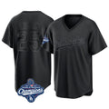 kiarac LA.Dodgers #25 Tommy Edman Player Black World Series Meet Pitch Fashion T-shirt Stitched Jerseys