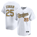 kiarac LA.Dodgers #25 Tommy Edman Player Gold Collection Limited Home Stitched Jerseys