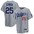 kiarac LA.Dodgers #25 Tommy Edman Player Gray Game Limited Home Stitched Jerseys