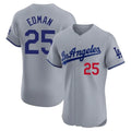 kiarac LA.Dodgers #25 Tommy Edman Player Gray Limited Elite Home Stitched Jerseys