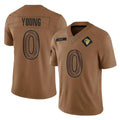 Kiarac LA.Rams #0 Byron Young Player Brown Salute To Service Limited Stitched Jerseys
