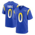 Kiarac LA.Rams #0 Byron Young Player Royal Home Game Stitched Jerseys