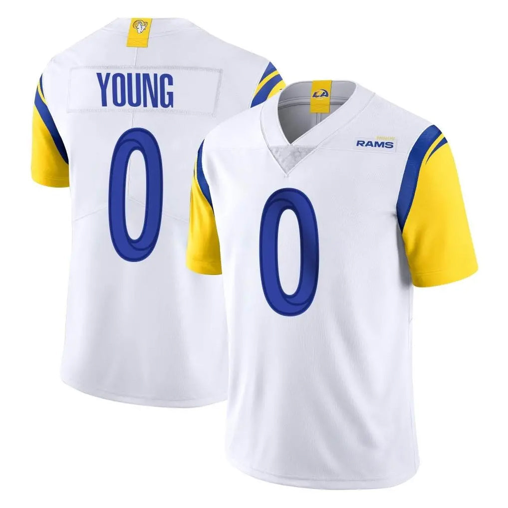 Kiarac LA.Rams #0 Byron Young Player White Limited Vapor Untouchable Home Game Stitched Jerseys