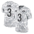 Kiarac LA.Rams #3 Kam Curl Player Arctic Camo Salute To Service Limited Game Stitched Jerseys