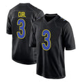 Kiarac LA.Rams #3 Kam Curl Player Black Fashion Limited Home Game Stitched Jerseys