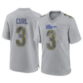 Kiarac LA.Rams #3 Kam Curl Player Gray Atmosphere Fashion Home Game Stitched Jerseys