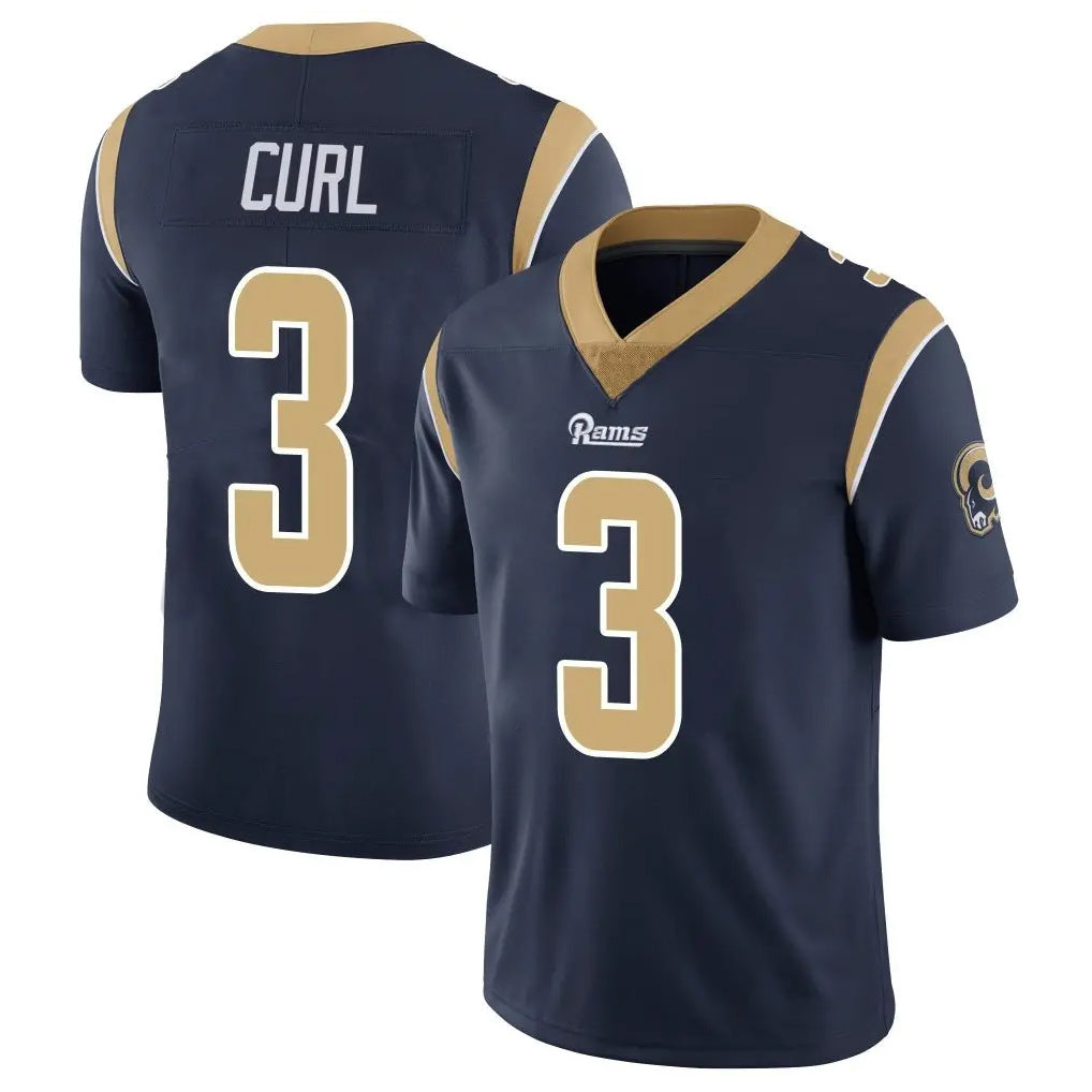 Kiarac LA.Rams #3 Kam Curl Player Navy Limited Vapor Untouchable Home Game Stitched Jerseys