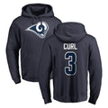 Kiarac LA.Rams #3 Kam Curl Player Navy Pullover Hoodie Limited Game Stitched Jerseys