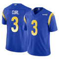 Kiarac LA.Rams #3 Kam Curl Player Royal Limited Vapor F.U.S.E. Home Game Stitched Jerseys