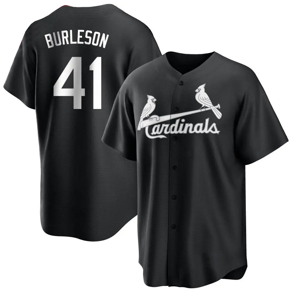 kiarac St. Louis Cardinals #41 Alec Burlesona Player Black City Connect Home Limited Stitched Jerseys