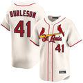 kiarac St. Louis Cardinals #41 Alec Burlesona Player Cream Home Limited Stitched Jerseys